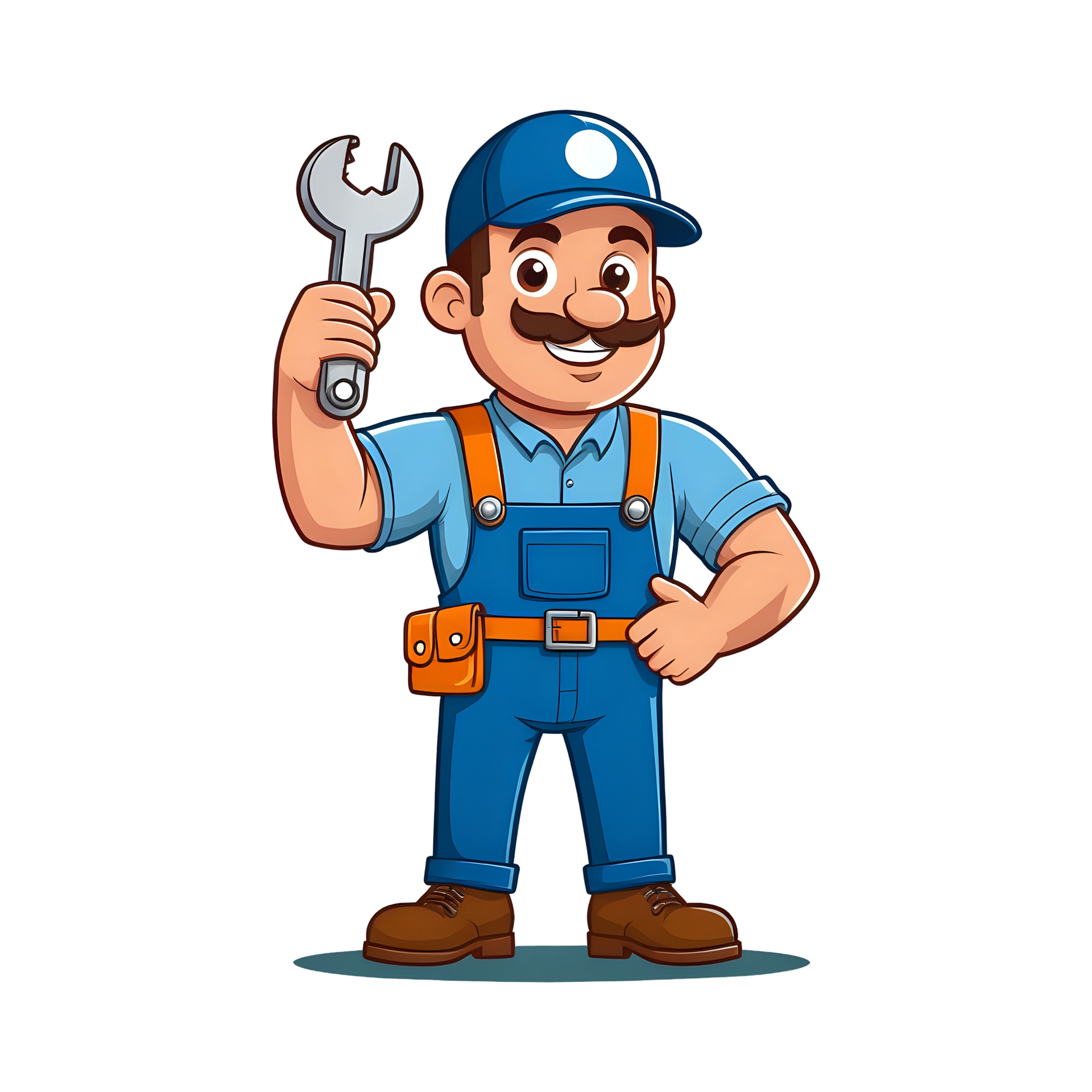 A professional and friendly AquaFlow plumber at work in a modern setting